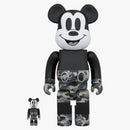Bearbrick x Bape Mickey Mouse Monotón 100% a 400%