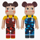 Bearbrick x Bape Peko-chan y Poko-chan 1000% set