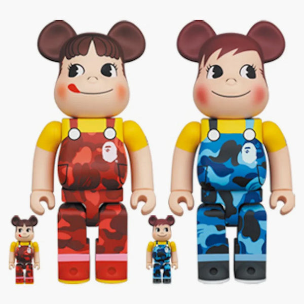 Bearbrick x Bape Peko-chan a poko-chan 100% a 400% sada 4