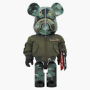 Bearbrick X BAPE X Alpha Industries 1000%