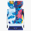 Bearbrick X Bape X Mika Ninagawa Shark 1000% Blue