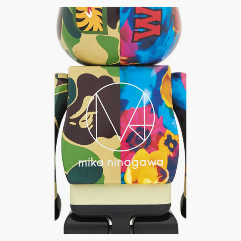 Bearbrick X Bape X Mika Ninagawa Shark 1000% Green
