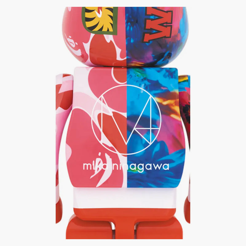 Bearbrick X Bape X Mika Ninagawa Shark 1000% Pink