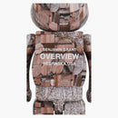 Bearbrick X Benjamin Grant (översikt) Nebraska 1000%