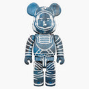 Bearbrick x miliardario Boys Club x FDMTL 100% e 400% Set Navy/White