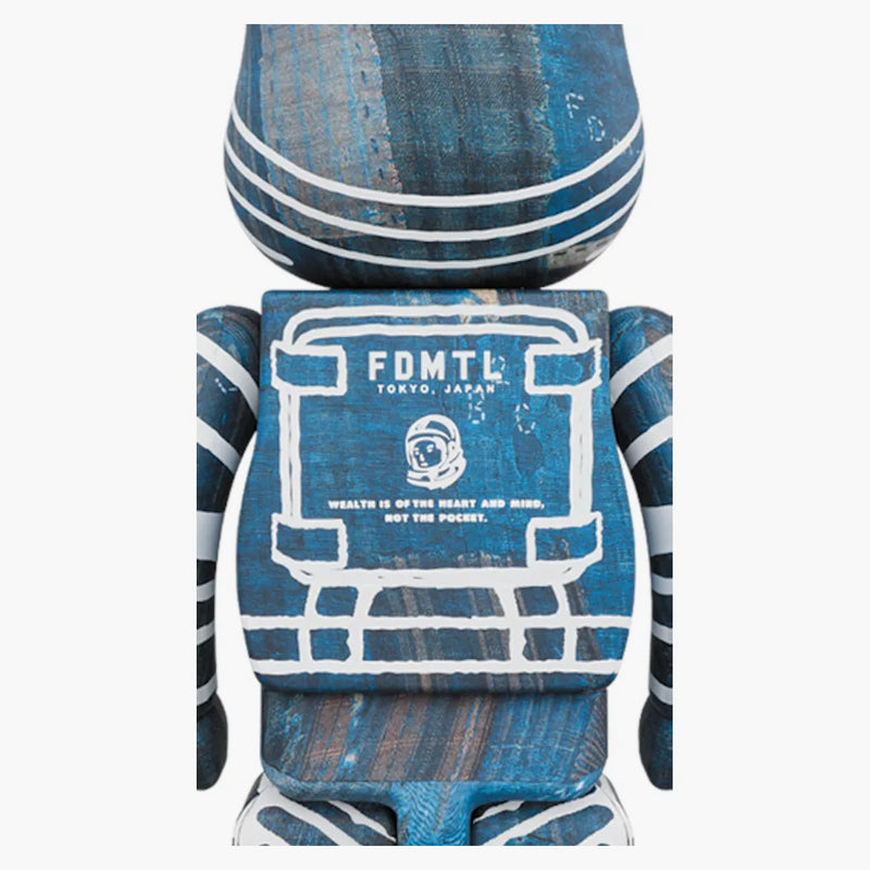 Bearbrick x miliardář Boys Club x fdmtl 100% & 400% set Navy/White
