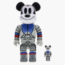 Bearbrick X Billionaire Boys Club X Mickey Mouse Astronaut 100% & 400% Set Multicolor