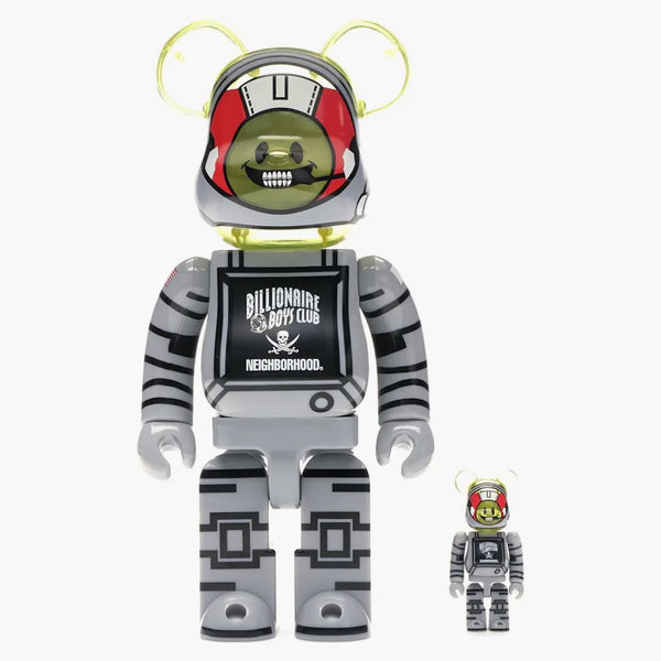 Bearbrick x miliardář Boys Club x sousedství 100% a 400% set White/Black
