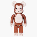 Bearbrick X Clot Monkey Edison Chen Juice 400% Brown