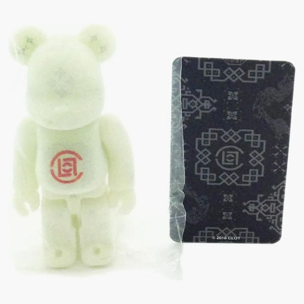 Bearbrick X Clot Series 36 w/ box a karta (flocked) 100% záře ve tmě