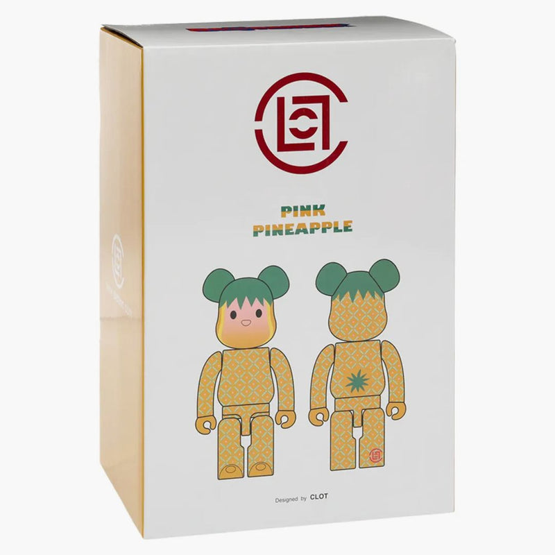 Bearbrick x sraženina letní ovoce růžové ananas 100% a 400% sada