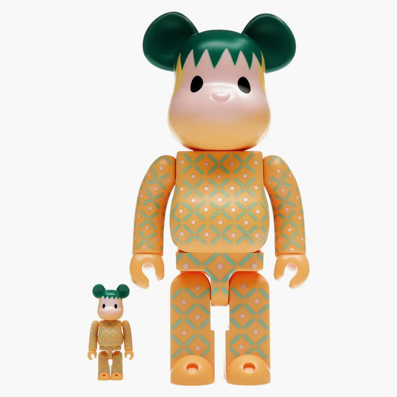 Bearbrick x sraženina letní ovoce růžové ananas 100% a 400% sada