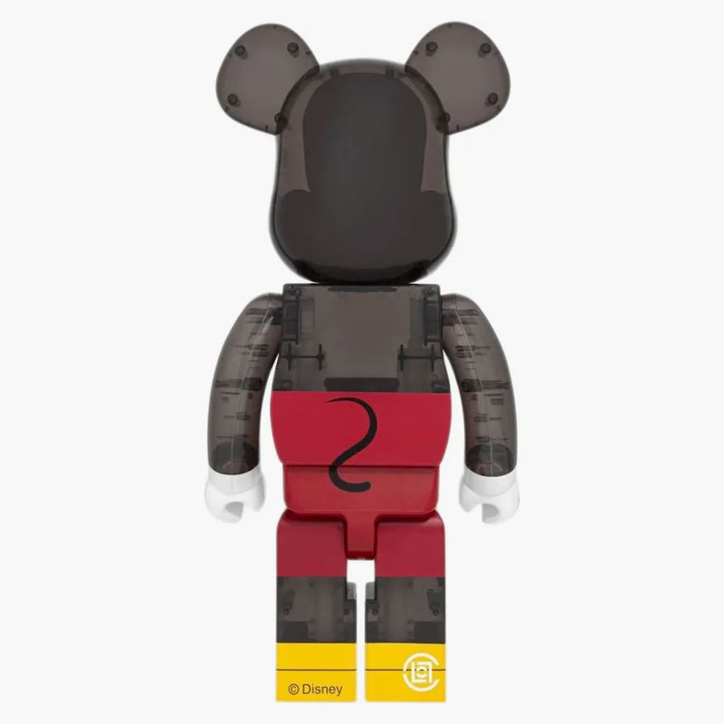 Bearbrick X Clot X 3125c X Disney 3-eyed Mickey Mouse 1000% Translucent Black