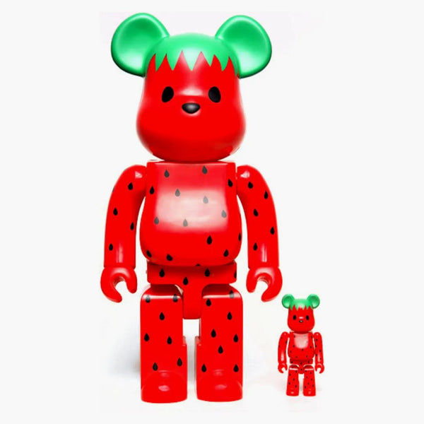 Bearbrick X Clot x Levi's Artist Series Strawberry 100% & 400% Set Red