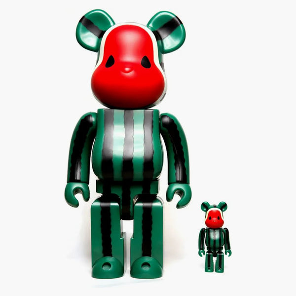 Bearbrick X Clot X Levi's Artist Series Watermelon 100% & 400% Set Green