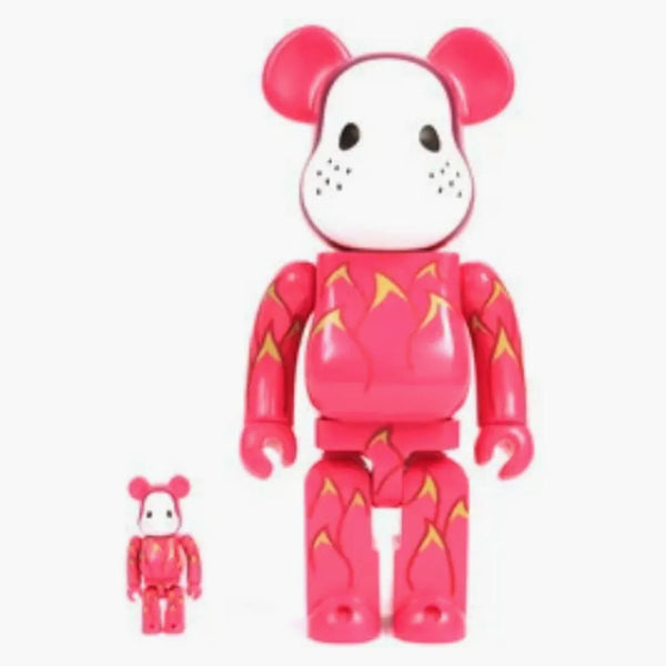 Bearbrick X Clot X Levi's Dragon Fruit 100% & 400% Set Pink