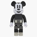 Bearbrick X Disney Mickey Mouse B&W version 1000% multi