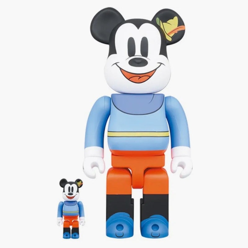 Bearbrick X Disney Mickey Mouse (Brave Little Tailor) 100% & 400% sada