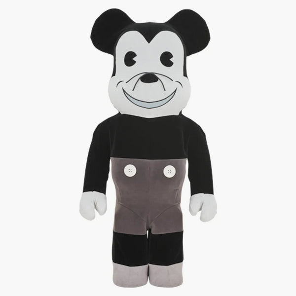 Bearbrick X Disney Mickey Mouse Vintage Version 1000% Black/white