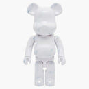 Bearbrick X End. 1000% White Marble
