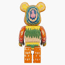 Bearbrick X Fragment Design Karimoku Haroshi Vertical Carved Wooden (2G Exclusive) 400%