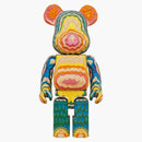 Bearbrick X Fragment Design Karimoku Haroshi Vertical Carved Wooden (2G Exclusive) 400%