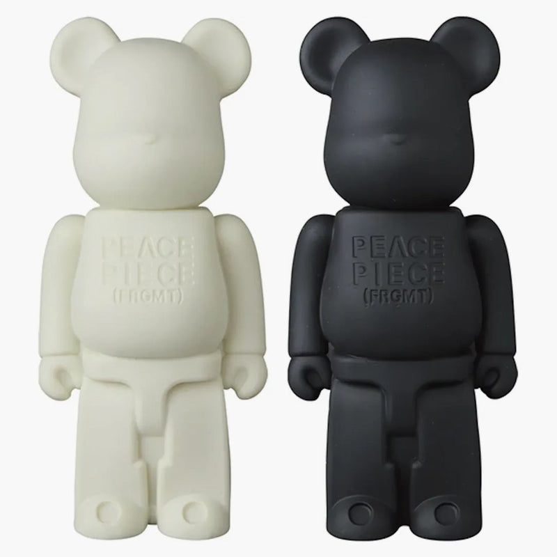Bearbrick X Fragment Squeeze 200% Set Of 2 Off White/black