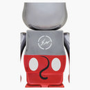 Bearbrick X Fragment Mickey Mouse Color version 1000% silver