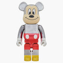 Bearbrick X Fragment Mickey Mouse Color version 1000% silver