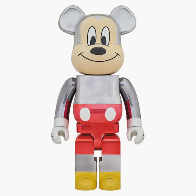 Bearbrick X Fragment Mickey Mouse Color Version 1000% Silver