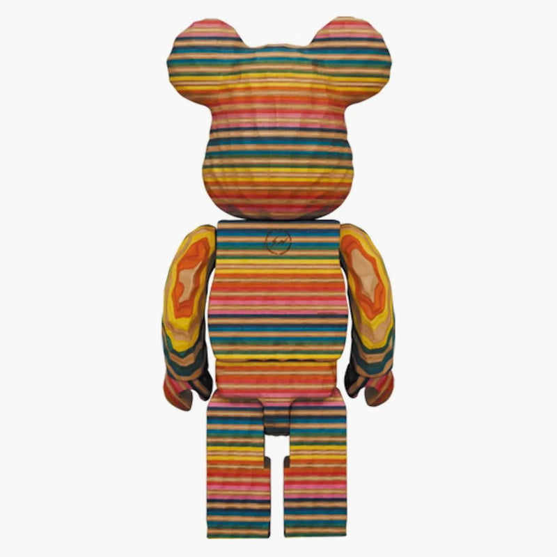 Bearbrick x Fragment x Haroshi Karimoku (rzeźbiony drewniany) 400%