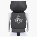 Bearbrick X Freemasonry X Fragment 100% y 400% Set Negro