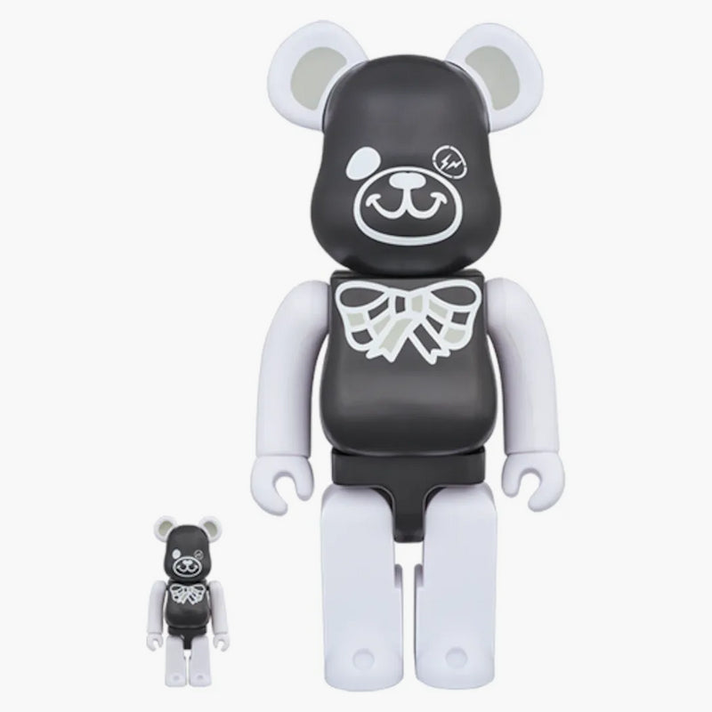 Bearbrick X Freemasonry X Fragment 100% & 400% Set Black