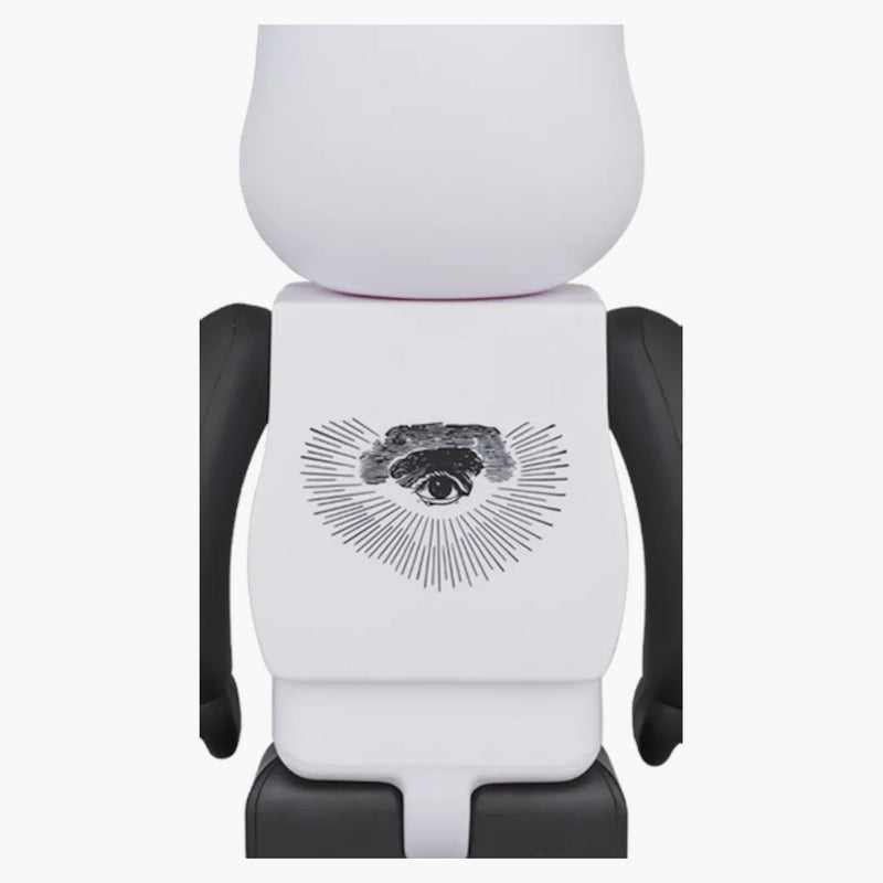 Bearbrick X Freemasonry X Fragment 100% & 400% Set White
