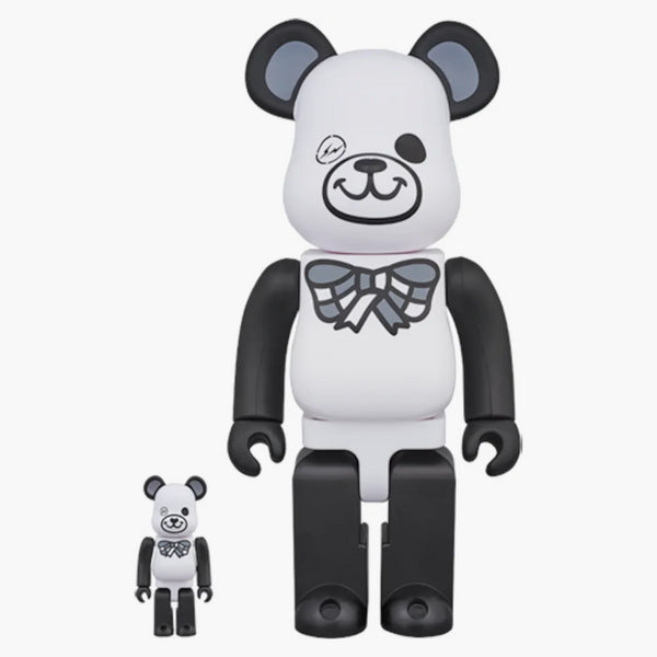 Bearbrick X Freemasonry X Fragment 100% & 400% Set White