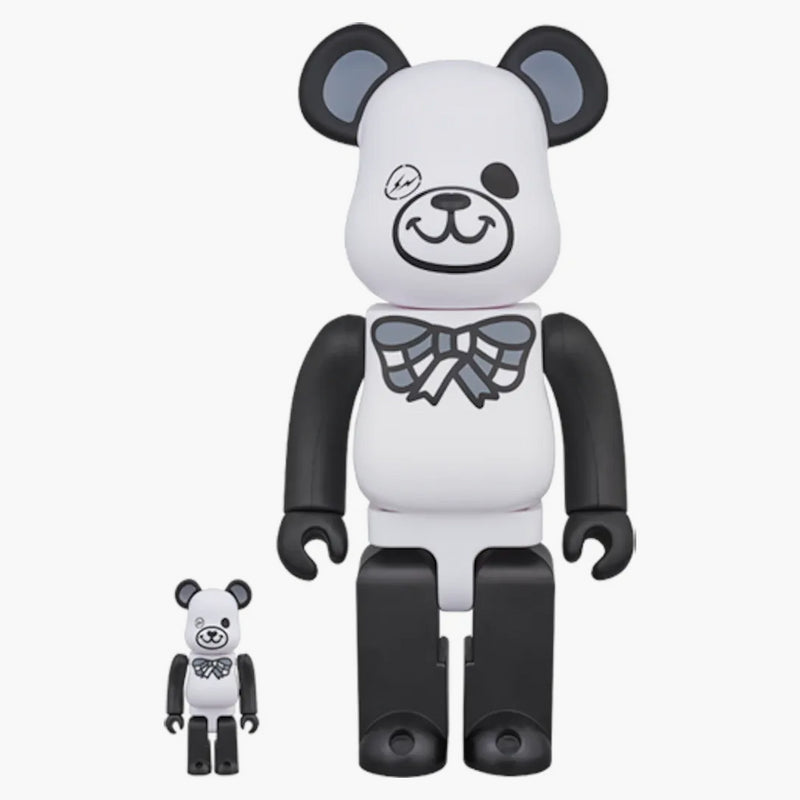 Bearbrick X Freemasonry X Fragment 100% & 400% Set White