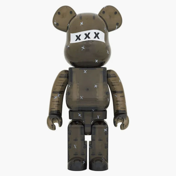 Bearbrick x God Selezione xxx 1000% Clear Black