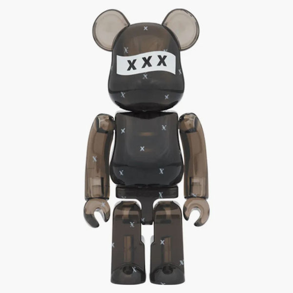 Bearbrick X God Selection XXX 100% & 400% SET CLEAR BLACK