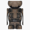 Bearbrick X God Selection XXX 100% & 400% set Clear Black