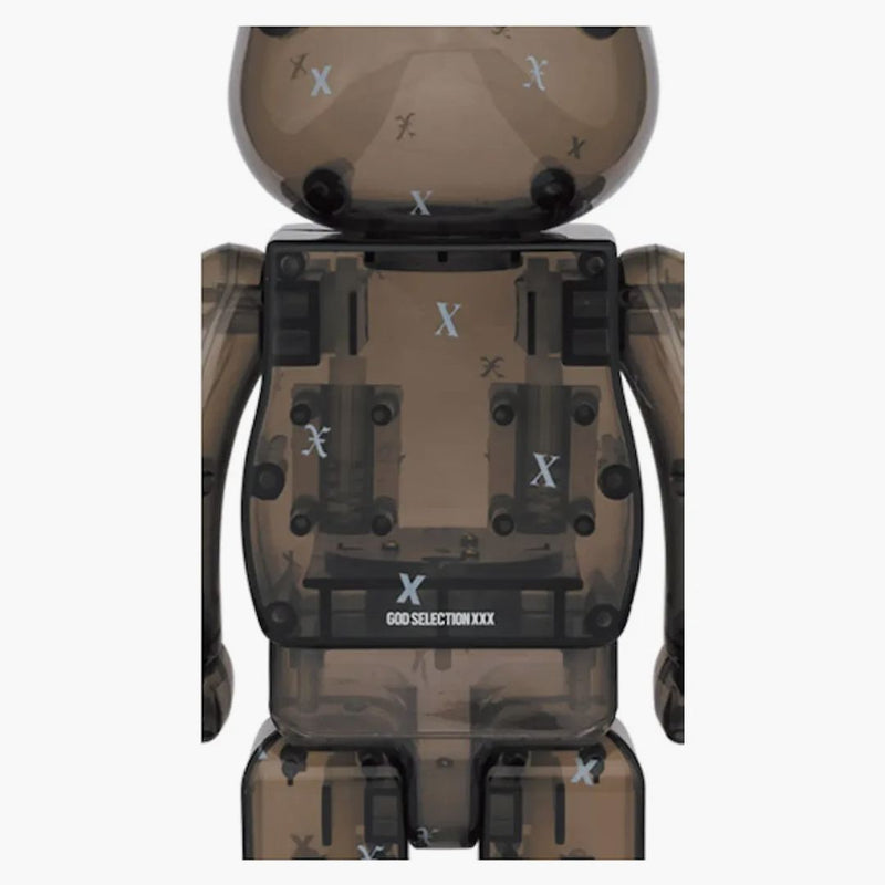 Bearbrick X God Selection XXX 100% & 400% SET CLEAR BLACK