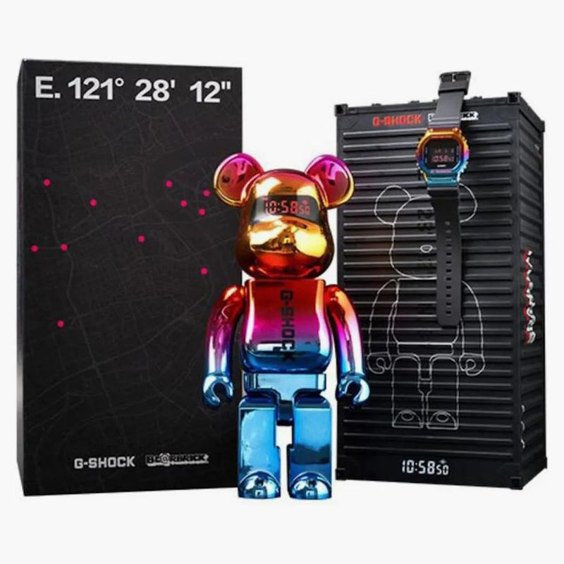 Bearbrick X G-shock Gm-5600sn & 400% Figure Rainbow
