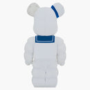 Bearbrick x Ghostbusters zůstaňte puft marshmallow man containt verze 1000%
