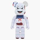 Bearbrick X Ghostbusters Stay Puft Marshmallow Man Angry Face 1000% White