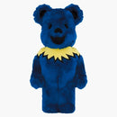 Bearbrick x Grateful Dead Dancing Bear Costume Ver. 1000% modrá