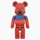 Bearbrick x Grateful Dead Dancing Bears 1000% Red