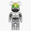 Bearbrick x Hajime Sorayama Shadow Moon (2G esclusivo) 400%