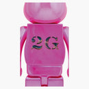 Bearbrick X Hajime Sorayama X 2g 1000% Pink Gold Ver.