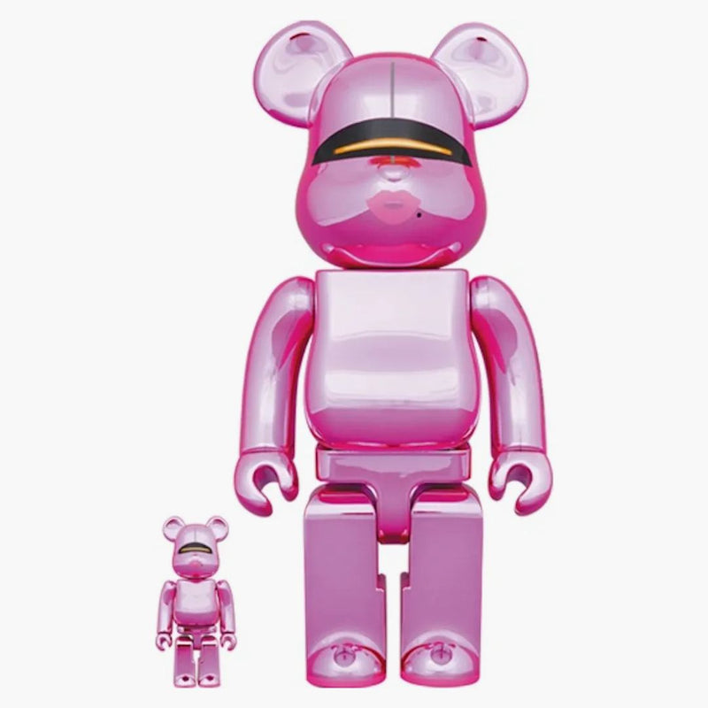 Bearbrick x Hajime Sorayama x 2g 100% a 400% nastavené růžové zlaté ver.