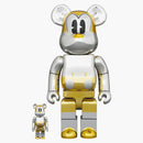 Bearbrick X Hajime Sorayama X Disney Future Mickey (2G Exclusive) 100% & 400% set