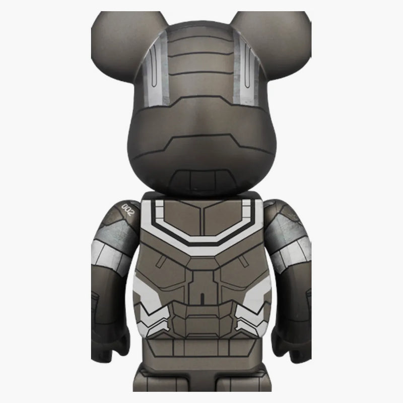 Bearbrick X Iron Man War Machine 400% Silver